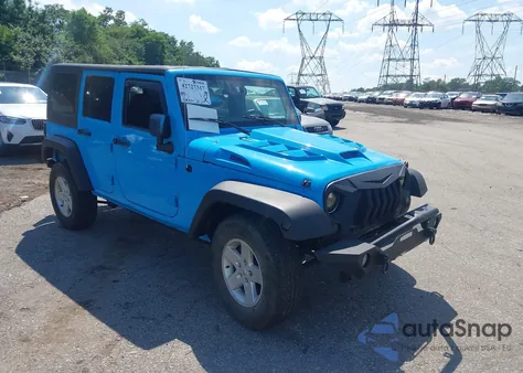 2017 Jeep Wrangler Unlimited Sport 4X4 из США, поврежденный, VIN 1C4BJWDG3HL703117